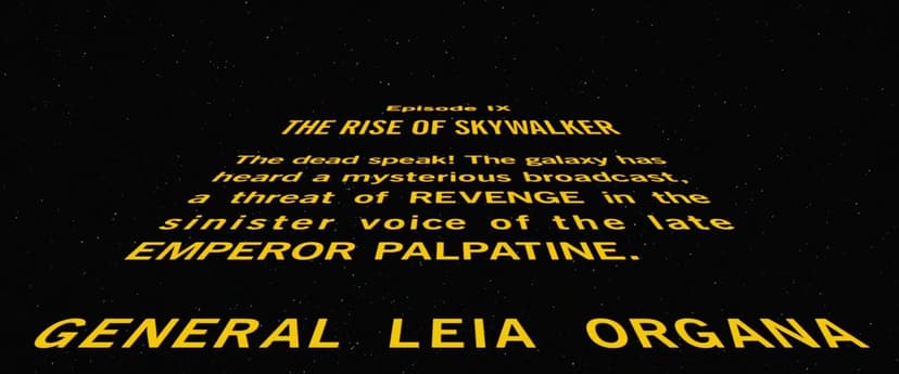 Star Wars: Episode IX - The Rise of Skywalker